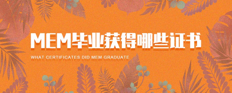 MEM畢業(yè)獲得哪些證書 MEM畢業(yè)獲得哪些證書