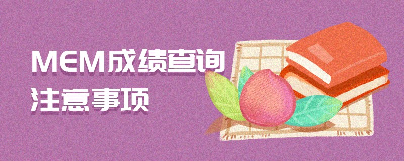 MEM成績查詢注意事項