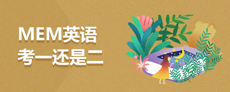 MEM英語考一還是二 MEM英語考一還是二