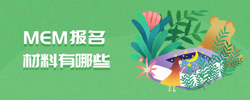 MEM報(bào)名材料有哪些