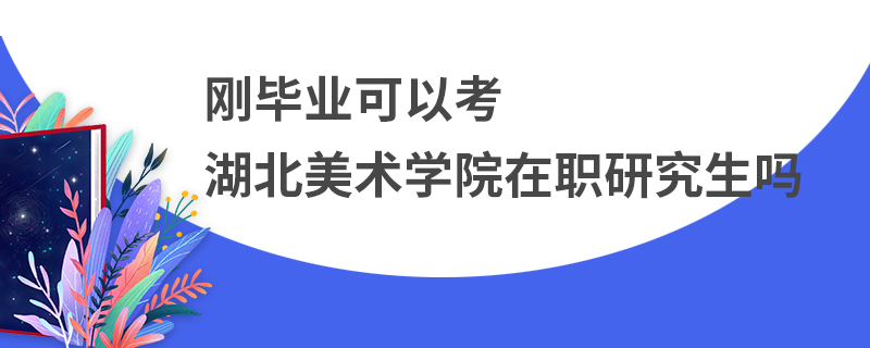 剛畢業可以考嗎湖北美術學院在職研究生