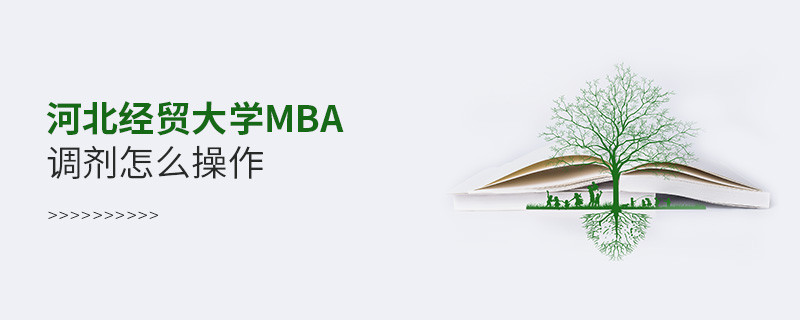 河北經貿大學MBA怎么調劑？