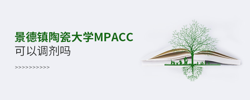 景德鎮陶瓷大學MPAcc可以調劑嗎