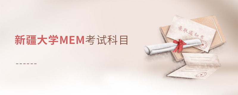 新疆大學MEM考試科目