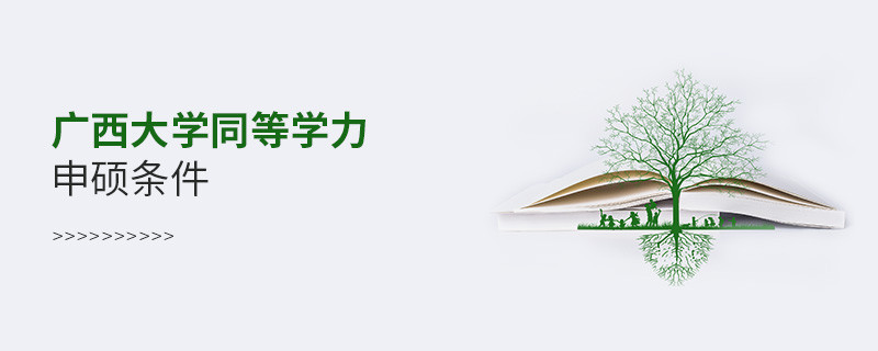 滿足什么條件可以報考廣西大學同等學力申碩？
