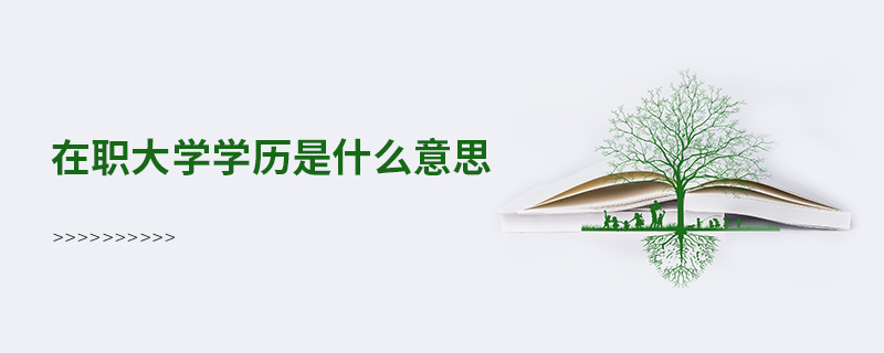 在職大學(xué)學(xué)歷是什么意思