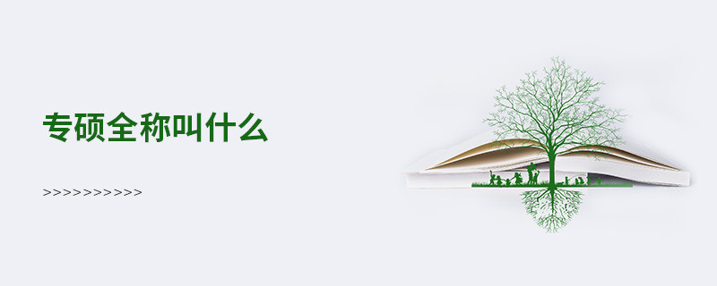 專碩全稱叫什么