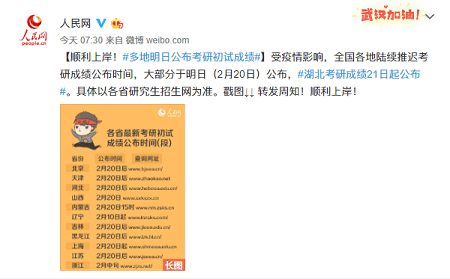 2020年各省院校考研初試成績查詢時間已公布 2020年各省院校考研初試成績查詢時間已公布
