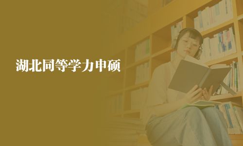 湖北同等學力申碩