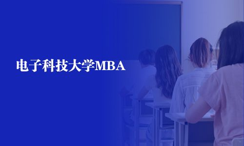 電子科技大學MBA