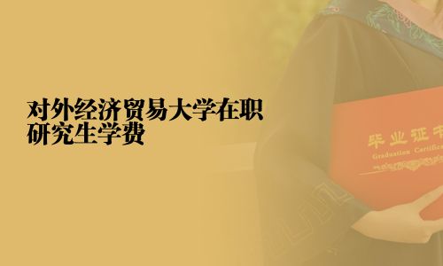 對外經(jīng)濟貿(mào)易大學(xué)在職研究生學(xué)費