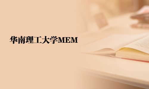 華南理工大學MEM