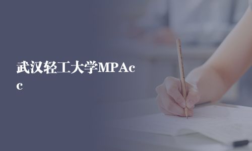 武漢輕工大學MPAcc