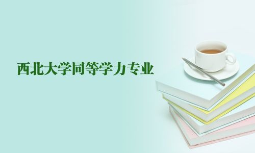 西北大學同等學力專業