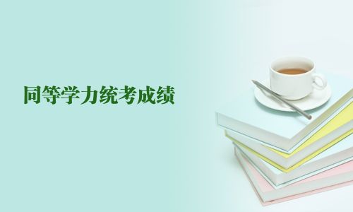 同等學力統考成績