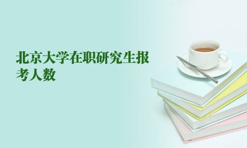 北京大學在職研究生報考人數