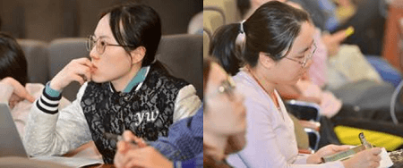 聽課中的學員 聽課中的學員