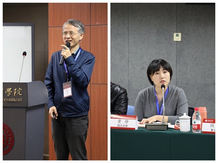 浙江大學(xué)錢文榮（左）、四川大學(xué)黃靜（右）