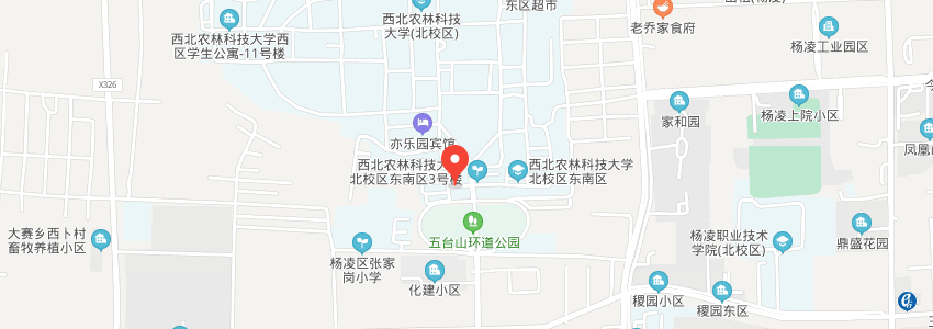 西北農林科技大學學校地圖 西北農林科技大學學校地圖