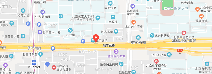 北京化工大學(xué)學(xué)校地圖