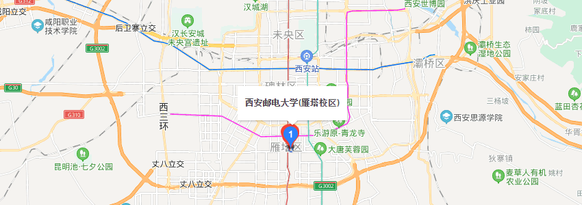 西安郵電大學(xué)學(xué)校地圖