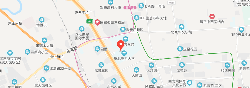 華北電力大學學校地圖