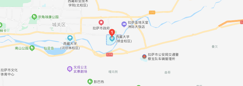 西藏大學學校地圖