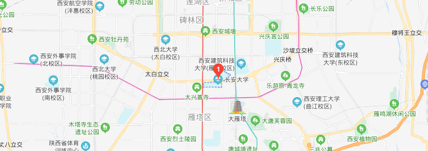 長(zhǎng)安大學(xué)學(xué)校地圖