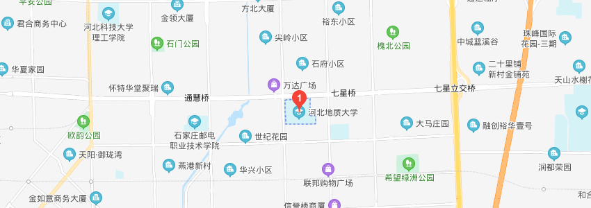 河北地質大學學校地圖 河北地質大學學校地圖