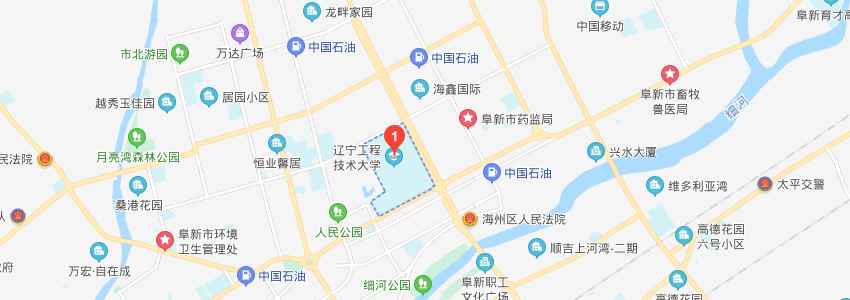 遼寧工程技術大學學校地圖 遼寧工程技術大學學校地圖