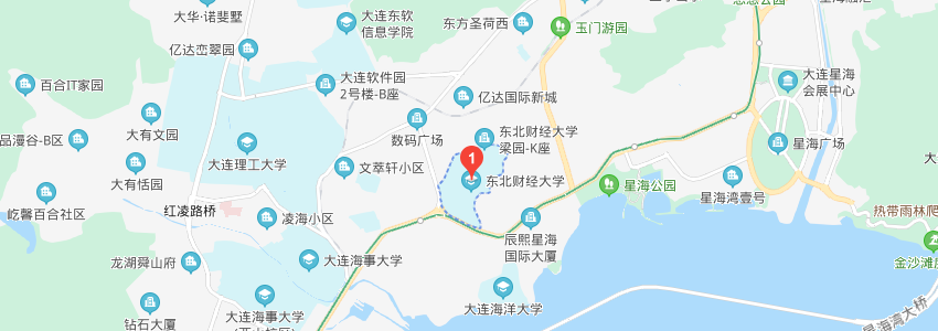 東北財經大學學校地圖