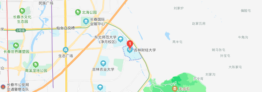 吉林財經大學學校地圖 吉林財經大學學校地圖