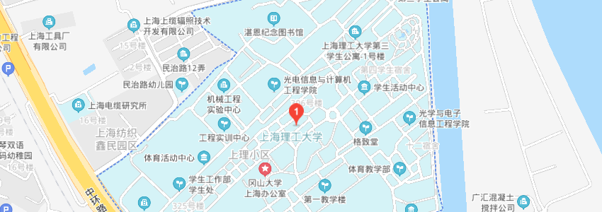 上海理工大學學校地圖 上海理工大學學校地圖