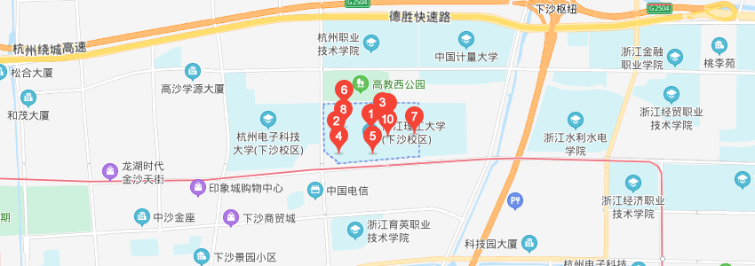 浙江理工大學學校地圖 浙江理工大學學校地圖