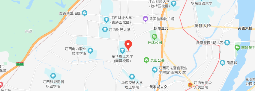 東華理工大學(xué)學(xué)校地圖