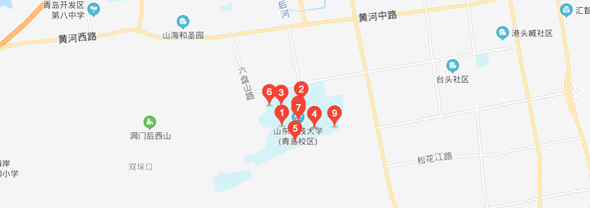 青島科技大學學校地圖 青島科技大學學校地圖