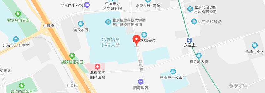 北京信息科技大學(xué)學(xué)校地圖