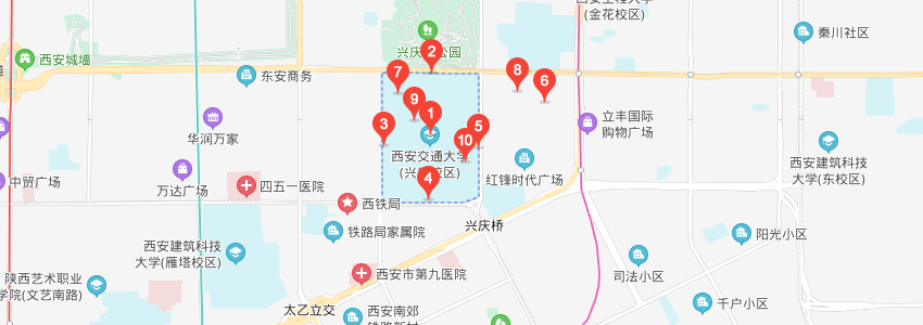 陜西工商管理碩士學院學校地圖 陜西工商管理碩士學院學校地圖