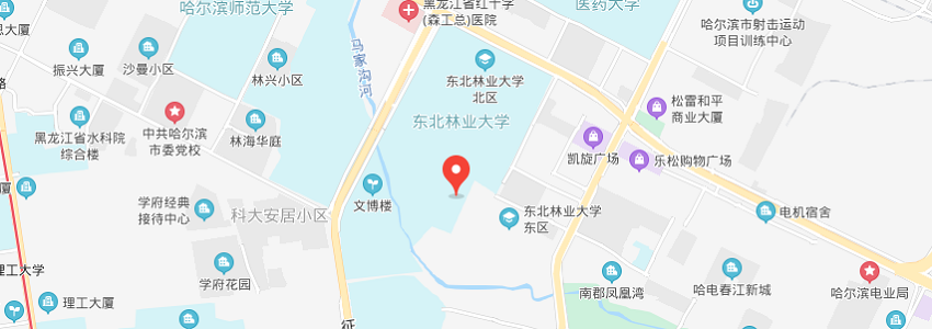 東北林業(yè)大學學校地圖