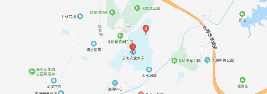 云南農(nóng)業(yè)大學(xué)學(xué)校地圖