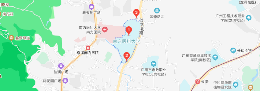 南方醫科大學學校地圖