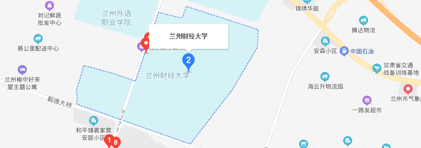 蘭州財經大學學校地圖