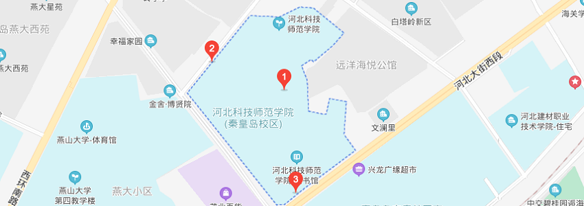 河北科技師范學院學校地圖