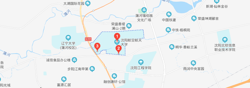 沈陽航空航天大學學校地圖