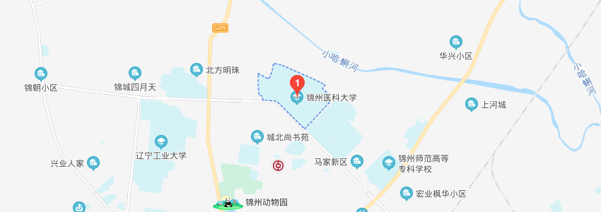 錦州醫科大學學校地圖 錦州醫科大學學校地圖
