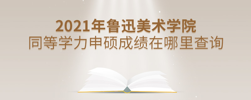 2021年魯迅美術(shù)學(xué)院同等學(xué)力申碩成績(jī)?cè)谀睦锊樵? alt=