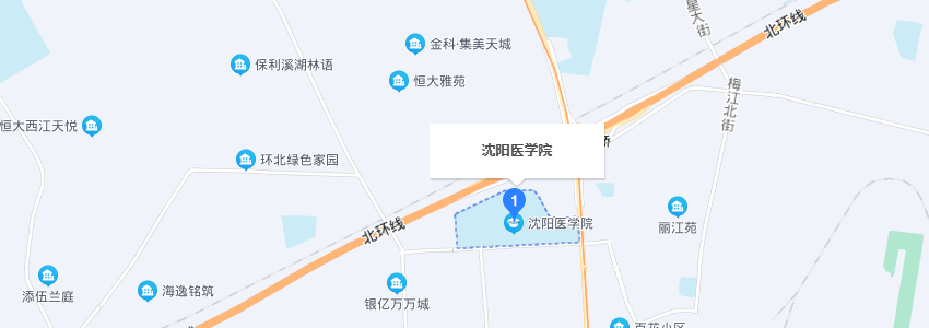 沈陽醫學院學校地圖