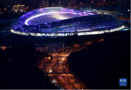 國家速滑館夜景