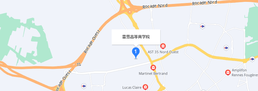 法國雷恩高等商學(xué)院學(xué)校地圖 法國雷恩高等商學(xué)院學(xué)校地圖