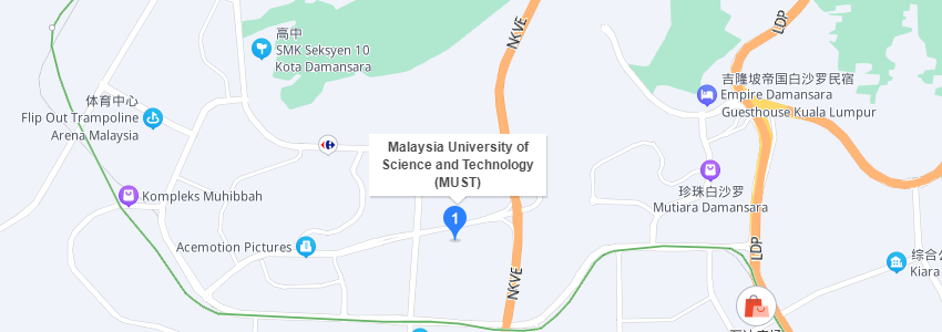 馬來西亞科技大學學校地圖 馬來西亞科技大學學校地圖